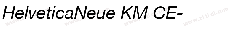 HelveticaNeue KM CE字体转换